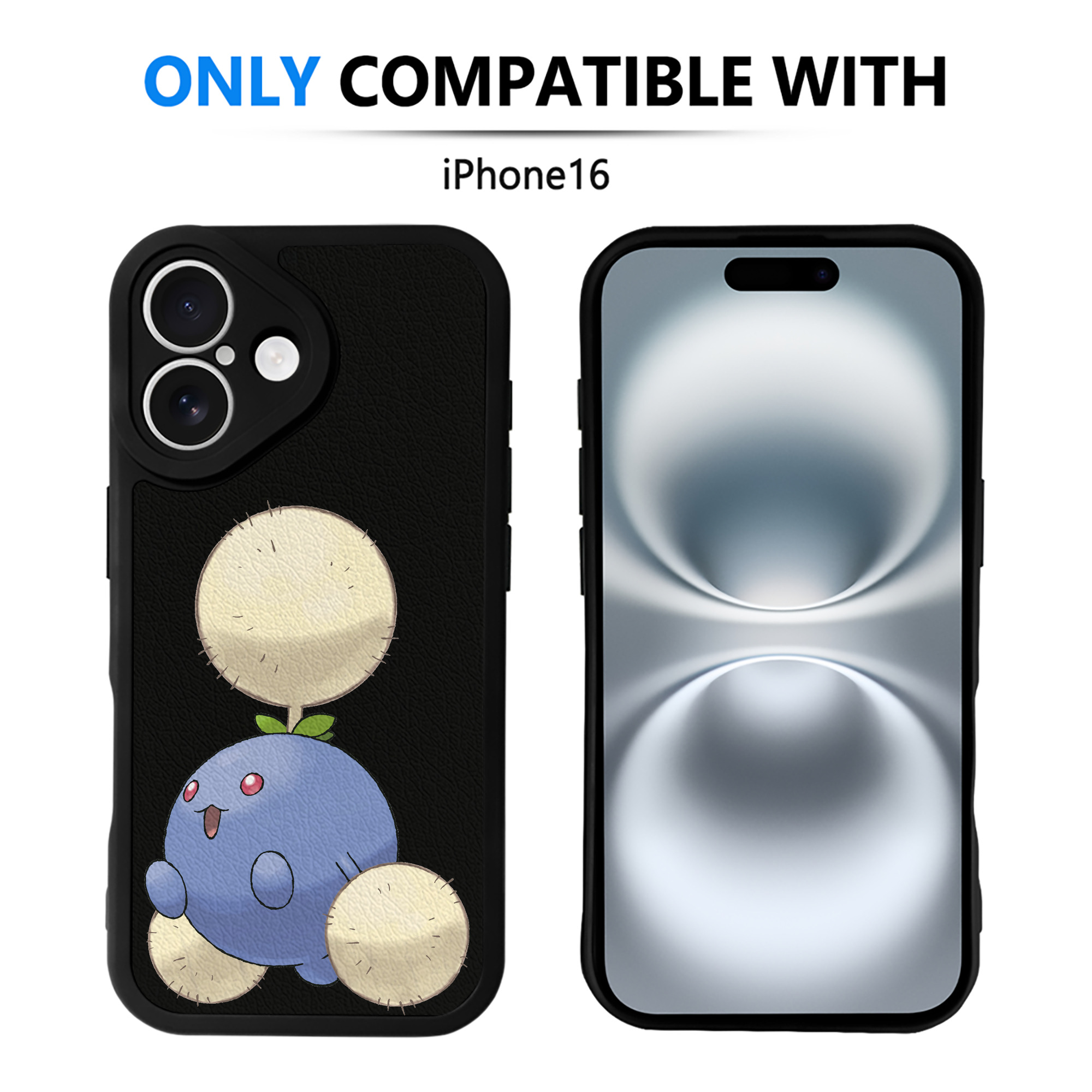 （画像用） ポケットモンスター Pokémon 【iPhone 16シリーズ対応】シリコンスマホケース（レザー調） 材質：シリコン